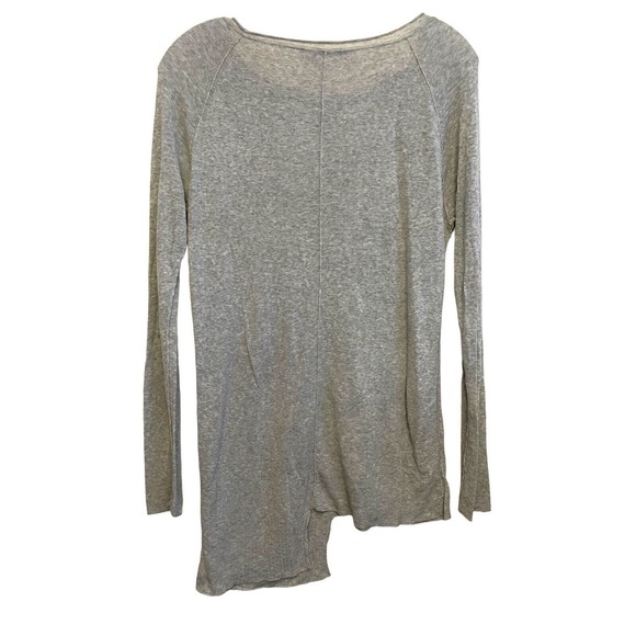 T Alexander Wang Long Sleeve Asymmetrical Sweater Women Size Medium Gray Light - Picture 2 of 6